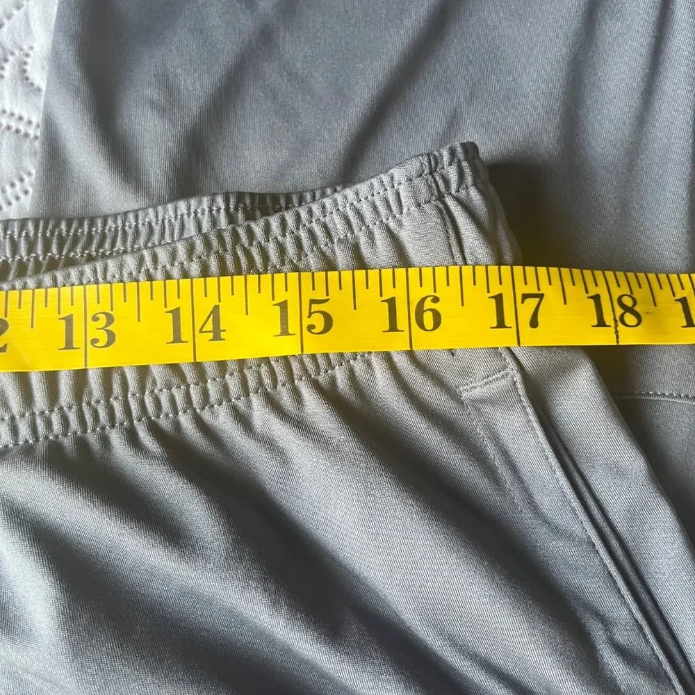 Reebok Mens Gray  Elastic Waist Drawstring Activewear Sport Pants Size‎ XL